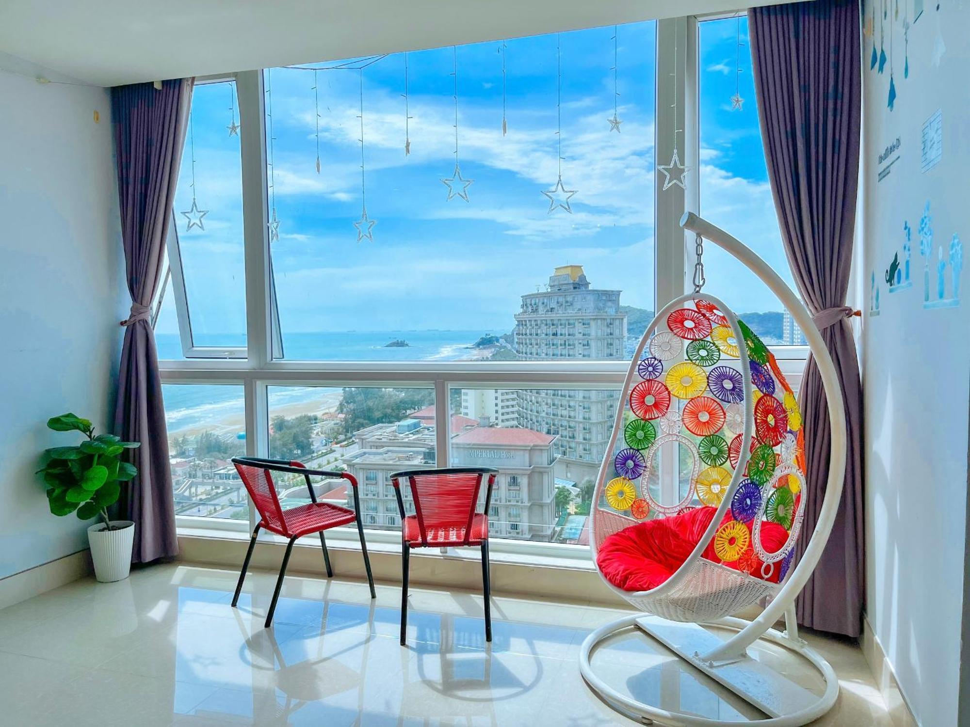 Can Ho Oasky,3 Phong View Dep Nhin Ra Bien,Nui Va Ho Bau Sen Vung Tau Exterior foto