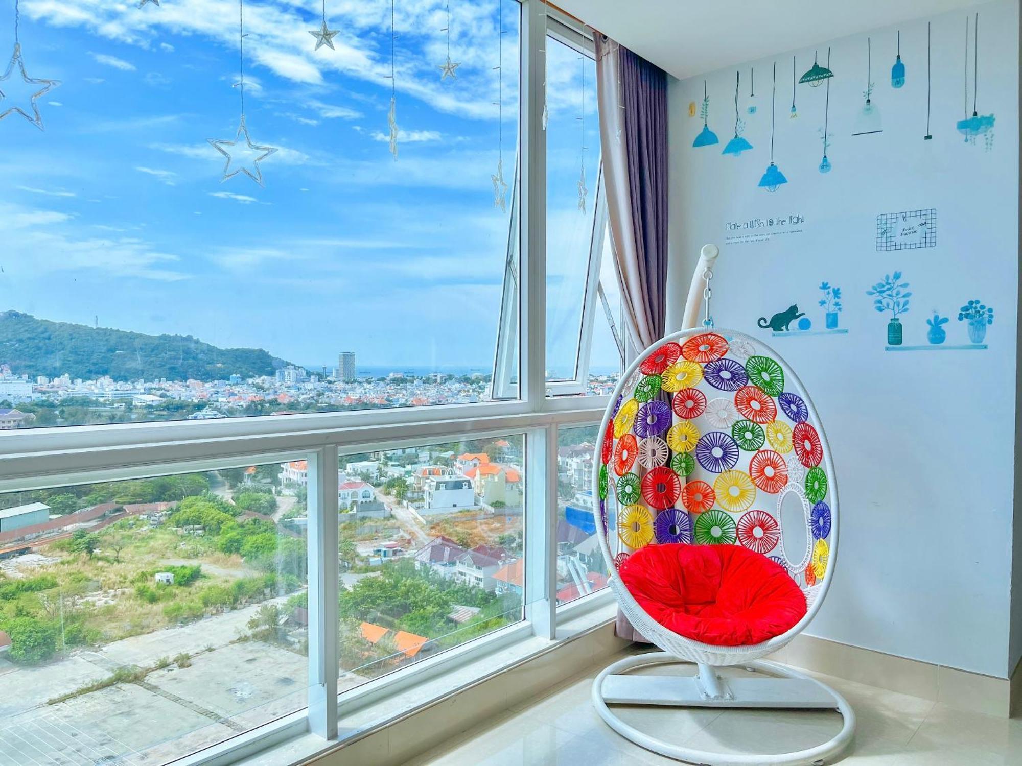 Can Ho Oasky,3 Phong View Dep Nhin Ra Bien,Nui Va Ho Bau Sen Vung Tau Exterior foto